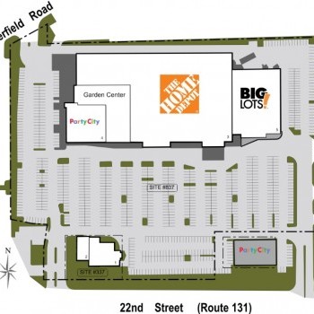 Plan of mall 22nd Street Plaza