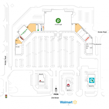 Plan of mall 23rd Street Plaza