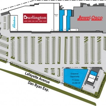 Plan of mall 87th Street Center