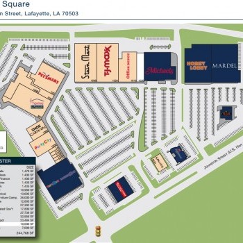 Plan of mall Acadiana Square