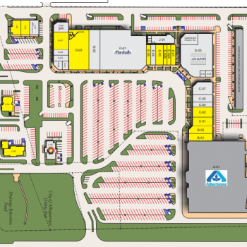 Plan of mall Alameda West Shopping Center