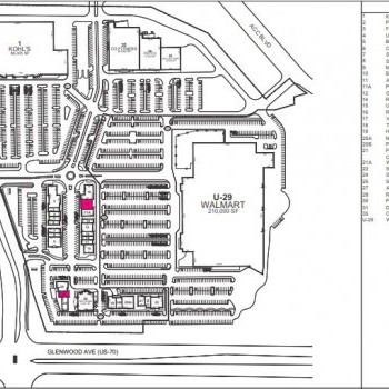 Plan of mall Alexander Place Crossing