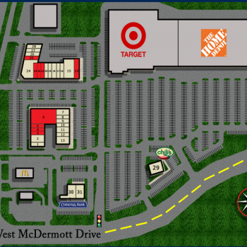 Plan of mall Allen Central Market