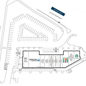 Plan of mall Alton Retail Center