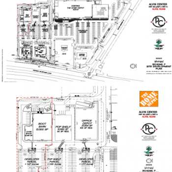 Plan of mall Alvin Center