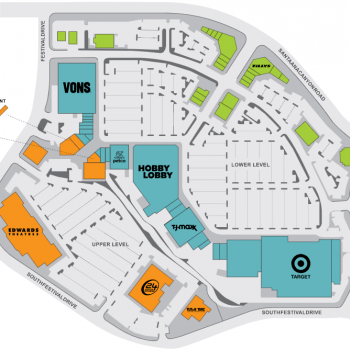 Plan of mall Anaheim Hills Festival