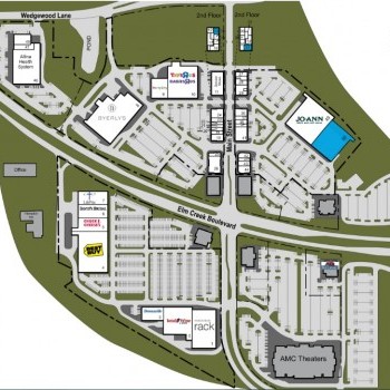 Plan of mall Arbor Lakes Retail Center