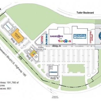 Plan of mall Arboretum Crossing