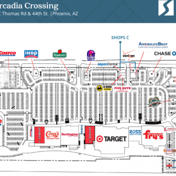 Plan of mall Arcadia Crossing