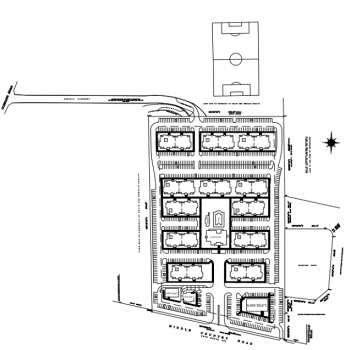 Plan of mall Artist Lake Plaza