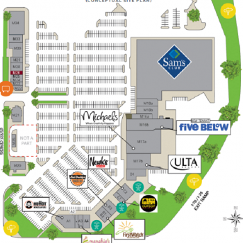 Plan of mall Arvada Connection & Marketplace
