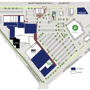 Plan of mall Ashley Landing