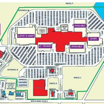 Plan of mall Ashtabula Towne Square