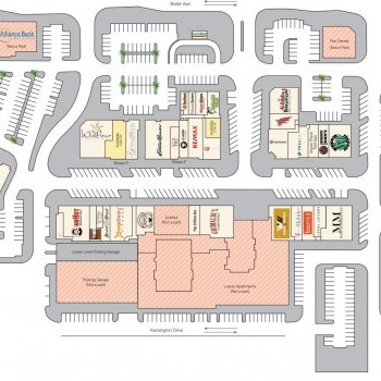 Plan of mall Aspen Place at the Sawmill