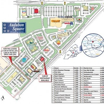 Plan of mall Audubon Square