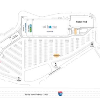 Plan of mall Augusta West Plaza