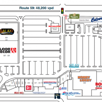 Plan of mall Aurora Marketplace