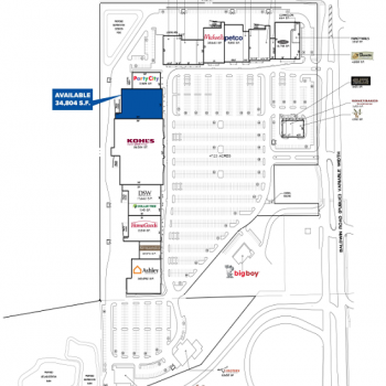 Plan of mall Baldwin Commons
