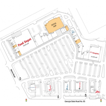 Plan of mall Banks Station Shopping Center