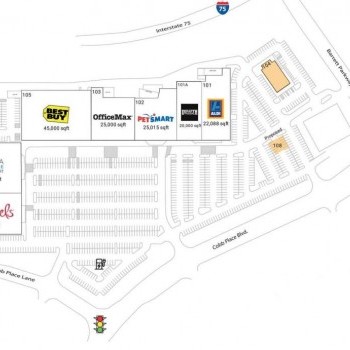 Plan of mall Barrett Place