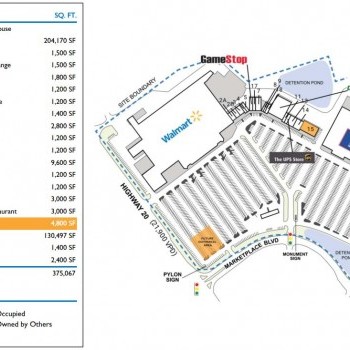 Plan of mall Bartow Marketplace