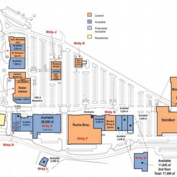 Plan of mall Bay State Commons