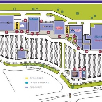 Plan of mall Baybrook Square