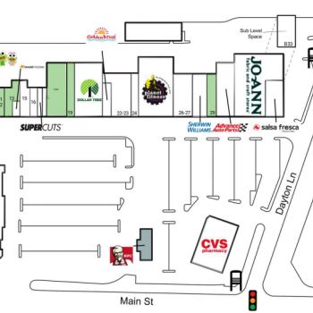 Plan of mall Beach Shopping Center