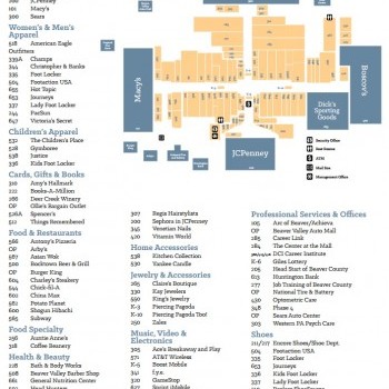 Mall Of America Stores Map