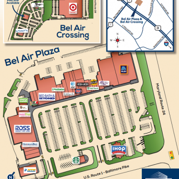 Plan of mall Bel Air Plaza - Bel Air Crossing