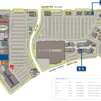 Plan of mall Bell Towne Center & Plaza