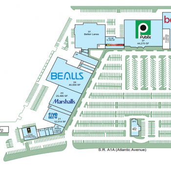 Plan of mall Bellair Plaza