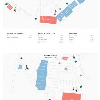 Plan of mall Bellingham Shopping
