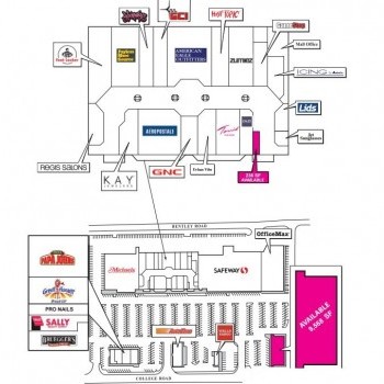 Plan of mall Bentley Mall