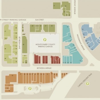 Plan of mall Bethesda Row