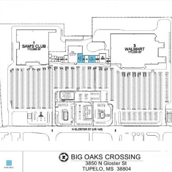 Plan of mall Big Oaks Crossing