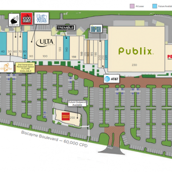 Plan of mall Biscayne Commons