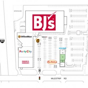 Plan of mall BJ's Plaza
