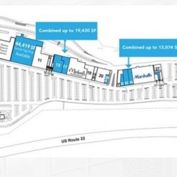 Plan of mall Blue Star Shopping Center