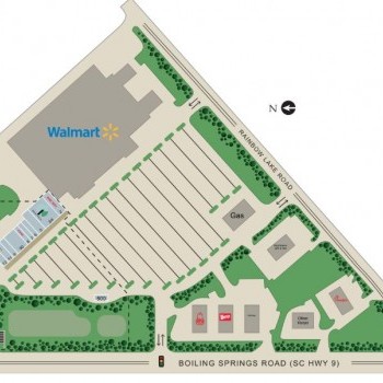 Plan of mall Boiling Springs Centre