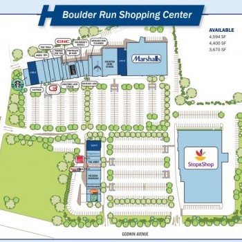 Plan of mall Boulder Run Shopping Center