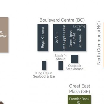 Plan of mall Boulevard Centre