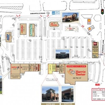 Plan of mall Bowie Marketplace