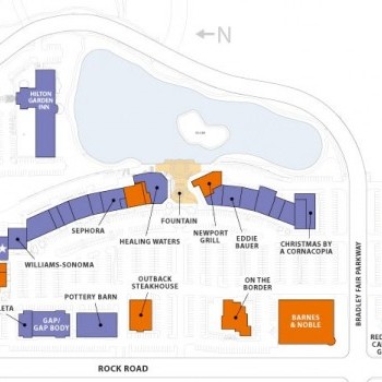 Plan of mall Bradley Fair Shopping Center