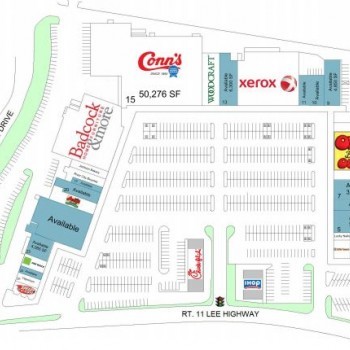 Plan of mall Brainerd Village Shopping Center