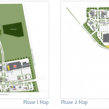 Plan of mall Brazos Town Center