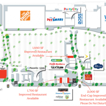 Plan of mall Brea Union Plaza