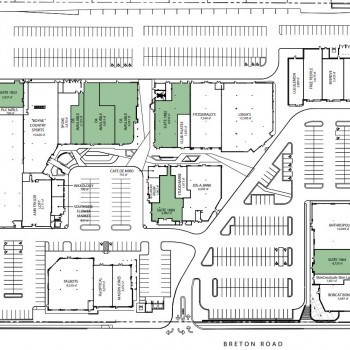 Plan of mall Breton Village Mall