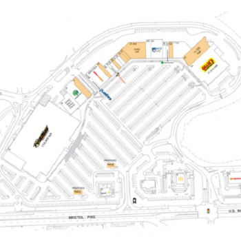 Plan of mall Bristol Park