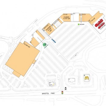 Plan of mall Bristol Park